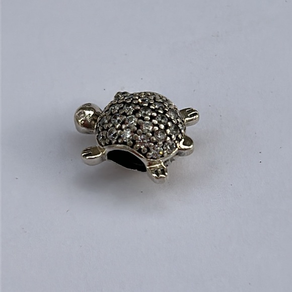 Pandora Sterling Silver Pavé Sea Turtle Charm - Picture 5 of 7